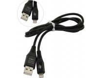 Smartbuy iK-512ERG black Кабель USB AM-- Lightning 1м