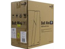 Minitower Aerocool BOLT Mini Bolt-Mini-G-BK-v1 Black MicroATX без БП, с окном