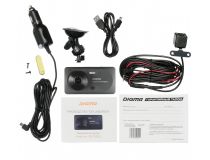 Digma FreeDrive 109 TRIPLE (3xCam, 1920х1080/2x640x480, 150°, LCD 3.2 IPS, G-sens, microSDHC, USB, мик, Li-Ion)