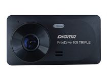 Digma FreeDrive 109 TRIPLE (3xCam, 1920х1080/2x640x480, 150°, LCD 3.2 IPS, G-sens, microSDHC, USB, мик, Li-Ion)