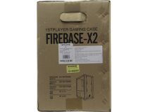 Minitower 1STPLAYER FIREBASE X2 X2-4R1 MicroATX без БП, с окном