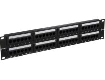 Patch Panel 19 2U UTP 48 port кат.6 Exegate EX281085RUS разъём KRONE&110 (dual IDC)