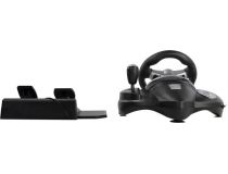 Руль Dialog GW-255VR CyberPilot Vibration USB (Рулевое колесо+педали+рычаг перекл. скоростей,11кн.,мини-джойстик)