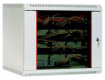 ЦМО ШРН-9.300 Шкаф 19 настенный, серый 9U 600*300, дверь стекло-метал