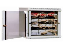 ЦМО ШРН-9.300 Шкаф 19 настенный, серый 9U 600*300, дверь стекло-метал