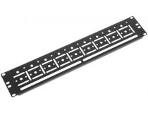 Кабельный органайзер ЦМО ГКО-У-2-9005 односторонний окна 2U