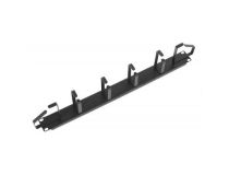 Кабельный органайзер ЦМО ГКО-1-6-9005 односторонний кольца 1U