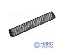 ЦМО ФП-1.4-9005 Фальш-панель в шкаф 19 1U перфорированная, чёрная