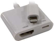 KS-is KS-381 Кабель-переходник Lightning --  HDMI (M) + Lightning(F)power