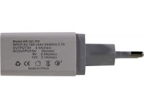 KS-is KS-380 Зарядное устройство USB (Вых. DC5V/9V/12V, 27W, 2xUSB, USB-C, быстрая зарядка)