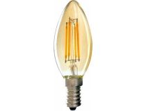 BK-14W5C30 Edison, 5Вт, 3000К, Е14 СВЕЧА, 360 град, 550Лм, стекло, Светодиодная лампа