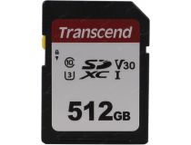 Transcend TS512GSDC300S SDXC Memory Card 512Gb UHS-I U3 V30