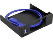 Procase MU-102-USB3-BK Крепление для 2 корзин Procase MU-xxx в отсек 5.25 + 2xUSB3.0