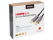 VCOM D3742A-30м Кабель optical HDMI to HDMI (19M -19M) 30м ver2.0
