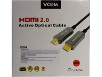 VCOM D3742A-40м Кабель optical HDMI to HDMI (19M -19M) 40м ver2.0