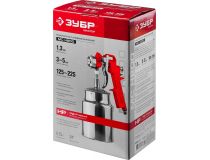 ЗУБР Мастер МС Н200 06456-1.3 Краскопульт пневматический (125-225 л/мин, 3-5 бар, 1.3мм, 0.75л, 1/4 )