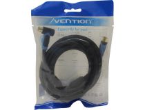Vention VAV-A02-B200 Кабель антенный ТВ 9.5 (M-M), 2м, Г-образный коннектор