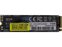 SSD 512 Gb M.2 2280 M Silicon Power  SP512GBP34A60M28 3D TLC