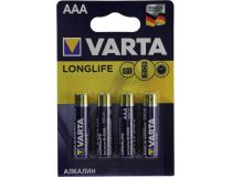 VARTA LONGLIFE 4103-4, Size AAA , 1.5V, щелочной (alkaline)  уп. 4 шт 