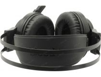 Наушники с микрофоном Bloody J437 Black (7.1, шнур 1.8м, USB, с регулятором громкости)