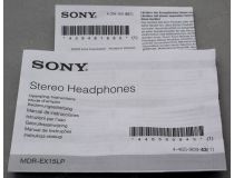 Наушники SONY MDR-EX15LP White (шнур 1.2м)