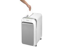 FS-50505 Шредер Fellowes PowerShred LX221 белый (секр.P-5)/перекрестный/20лист./30лтр./скрепки/скобы/пл.карты