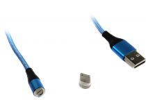 JETACCESS JA-DC38 2м Blue Кабель USB 2.0 AM-- съёмный магнитный USB-C 2м