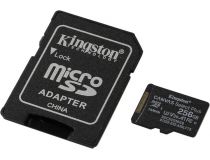 Kingston SDCS2/256GB microSDXC Memory Card 256Gb A1 V30 UHS-I U3 + microSD-- SD Adapter