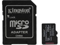 Kingston SDCS2/256GB microSDXC Memory Card 256Gb A1 V30 UHS-I U3 + microSD-- SD Adapter