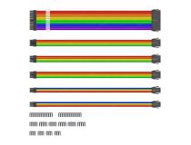 1STPLAYER RB-001 Rainbow Набор удлинительных кабелей для блока питания (35см, 24+2x4/8+2x6/8-pin)