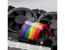 1STPLAYER RB-001 Rainbow Набор удлинительных кабелей для блока питания (35см, 24+2x4/8+2x6/8-pin)