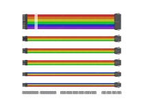1STPLAYER RB-001 Rainbow Набор удлинительных кабелей для блока питания (35см, 24+2x4/8+2x6/8-pin)