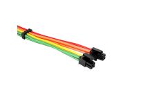 1STPLAYER RB-001 Rainbow Набор удлинительных кабелей для блока питания (35см, 24+2x4/8+2x6/8-pin)