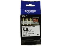 Brother HSe-221 термоусадочная трубка (8.8мм x 1.5м, Black on White)