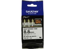 Brother HSe-221 термоусадочная трубка (8.8мм x 1.5м, Black on White)