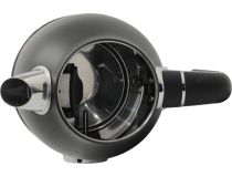 Kitfort KT-6102-1 чёрный с серебром Электрочайник (1.7л, 2150 Вт, стальной, встроенный термометр)