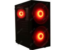 Miditower Aerocool Python-G-BK-v1 ATX без БП, с окном