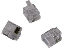 RJ-12(6P6C) Коннектор телефонный (упаковка 100шт)