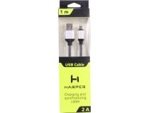 HARPER BRCH-310 Silver  Кабель USB AM-- micro-B 1м