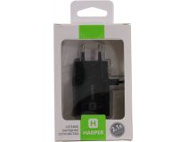 HARPER WCH-5115 Black Зарядное устройство USB (Вх. AC100-240V, Вых. DC5V, 10W, USB, кабель Lightning)