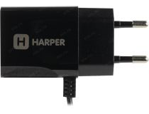 HARPER WCH-5115 Black Зарядное устройство USB (Вх. AC100-240V, Вых. DC5V, 10W, USB, кабель Lightning)
