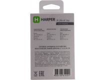 HARPER WCH-5115 Black Зарядное устройство USB (Вх. AC100-240V, Вых. DC5V, 10W, USB, кабель Lightning)