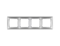 Legrand 770154 Рамка 4п гор Алюминий Valena