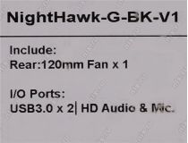 Miditower Aerocool  NightHawk-G-BK-v1 E-ATX без БП