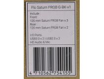 Miditower Aerocool Flo Saturn FRGB-G-BK-V1 Black ATX без БП, с окном