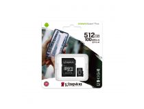 Kingston SDCS2/512GB microSDXC Memory Card 512Gb A1 V30 UHS-I U3 + microSD-- SD Adapter