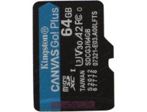 Kingston SDCG3/64GBSP microSDXC Memory Card 64Gb A2 V30 UHS-IU3