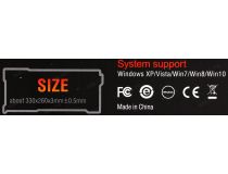 Redragon Pluto P026 (коврик для мыши, 330x260мм)  77588 