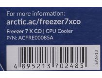 Arctic ACFRE00085A Freezer 7 X CO Cooler (4пин, 775/1155/1200/AM3/AM4/FM2, 300-2000об/мин, Al+тепл.трубки)