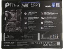MSI Z490-A PRO (RTL) LGA1200 Z490 2xPCI-E HDMI+DP 2.5GbLAN SATA ATX 4DDR4